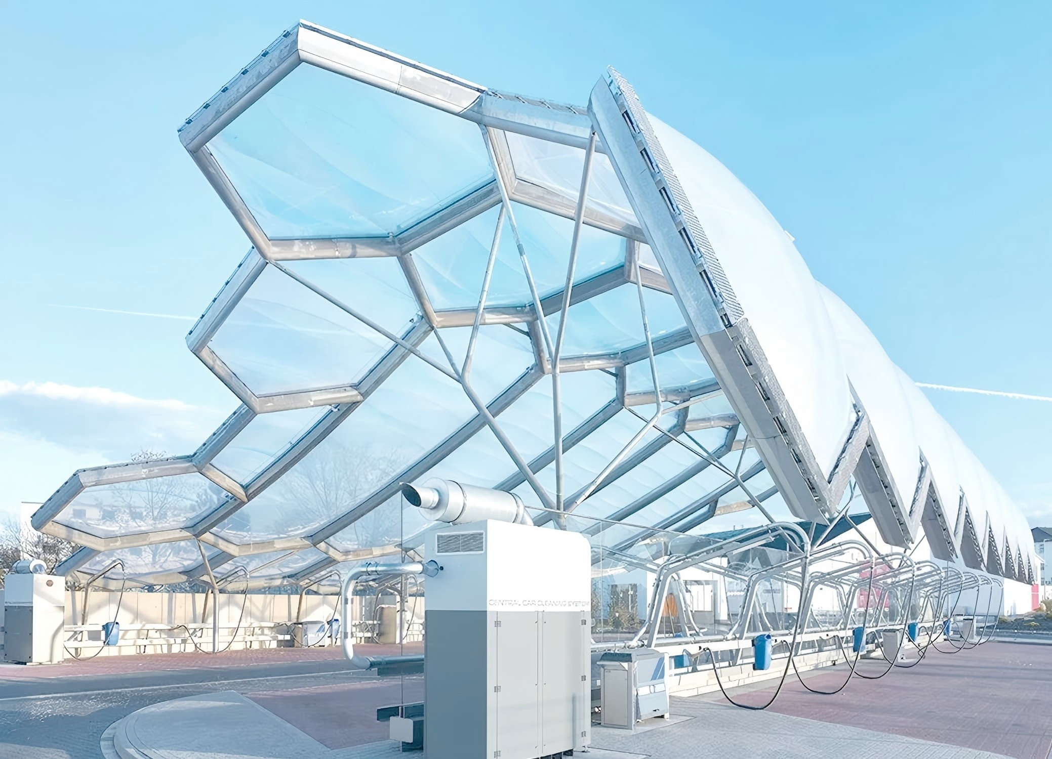 为什么ETFE膜结构商业中庭项目要用熔断系统